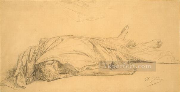 死んだシーザー 1859 ギリシャ アラビア オリエンタリズム ジャン レオン ジェローム油絵